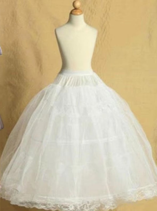 Kids Petticoats for Flower Girls Dresses Little Girls Crinoline 2 Hoop Skirt Petticoat Lolita Skirt Underskirt