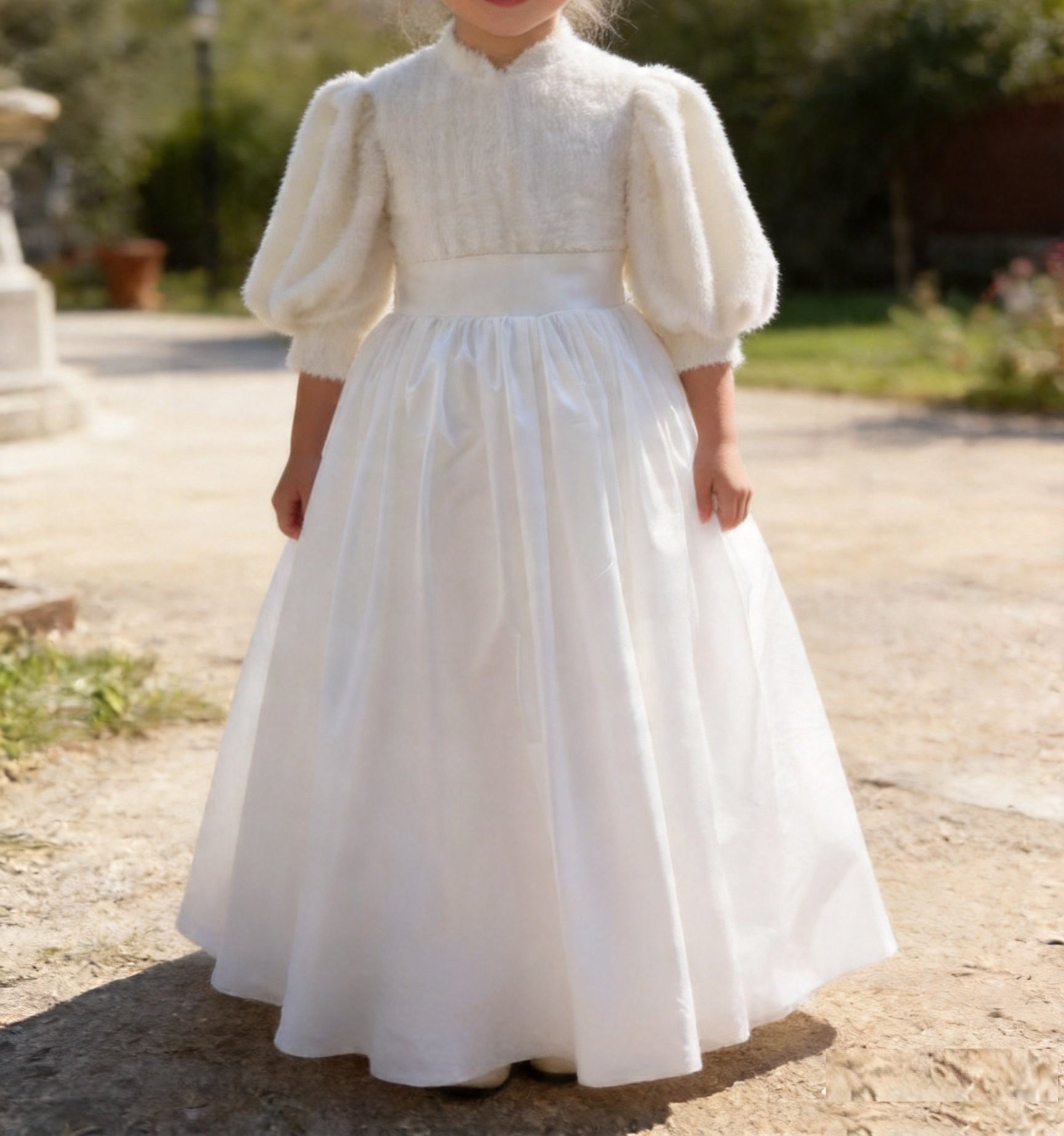 Pageant Kids Gown Flower Girl Dresses Taffeta  Party Dresses Wedding for Girl's Gown Gift